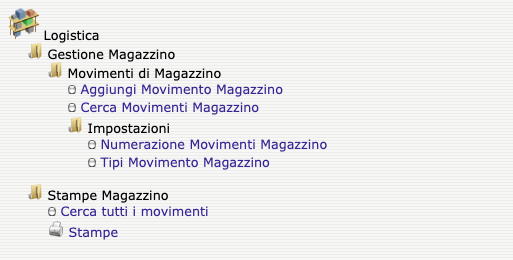 screen logistica e gestione magazzino